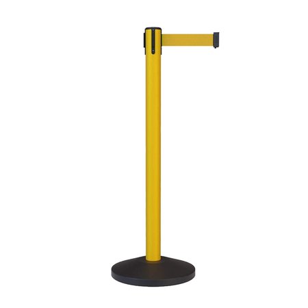 MONTOUR LINE Stanchion Belt Barrier Yellow Post 13ft.Yellow Belt MS630-YW-YW-130